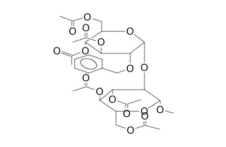 METHYL-3,4,6-TRI-O-ACETYL-2-O-(3,4,6-TRI-O-ACETYL-2-O-BENZYL-ALPHA-D-GLUCOPYRANOSYL)-BETA-D-GLUCOPYRANOSIDE
