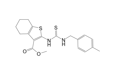 methyl 2-({[(4-methylbenzyl)amino]carbothioyl}amino)-4,5,6,7-tetrahydro-1-benzothiophene-3-carboxylate