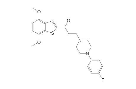 3-[4-(4-FLUOROPHENYL)-PIPERAZIN-1-YL]-1-(4,7-DIMETHOXYBENZO-[B]-THIOPHEN-2-YL)-1-PROPANOL