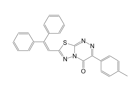 4H-[1,3,4]thiadiazolo[2,3-c][1,2,4]triazin-4-one, 7-(2,2-diphenylethenyl)-3-(4-methylphenyl)-