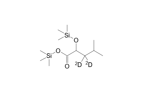 3,3-D2-2-hydroxyisocaproate 2TMS