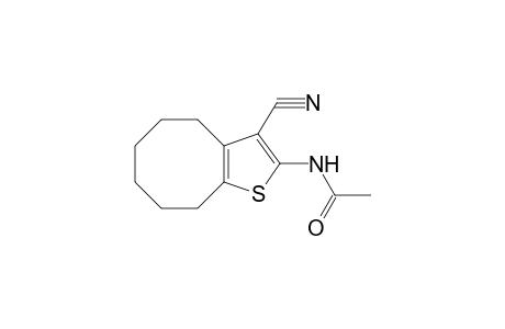 Acetamide, N-(3-cyano-4,5,6,7,8,9-hexahydrocycloocta[b]thiophen-2-yl)-