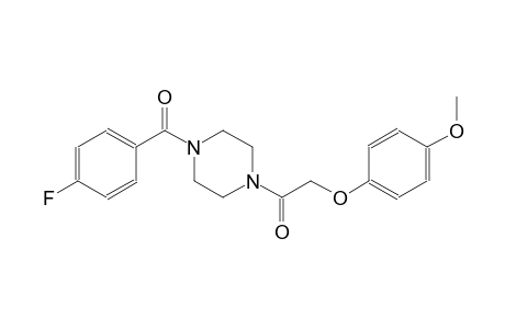 piperazine, 1-(4-fluorobenzoyl)-4-[(4-methoxyphenoxy)acetyl]-