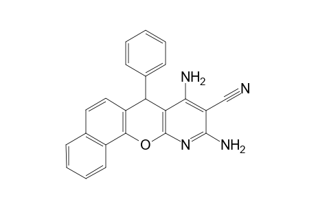 7H-Naphtho[2',1':5,6]pyrano[2,3-b]pyridine-9-carbonitrile, 8,10-diamino-7-phenyl-