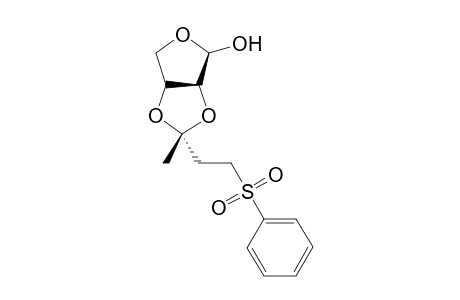 Tetrahydro-2-methyl-2-[(2'-(phenylsulfonyl)ethyl]furo[3,4-d][1,3]dioxol-4-ol