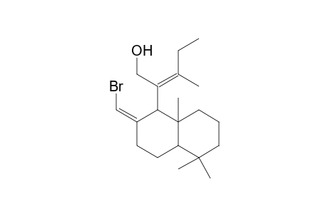 1-(1'-hydroxymethyl-2'-methylbut-1'-enyl)-2-bromomethylene-5,5,9a-trimethylperhydronaphthalene