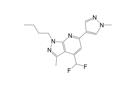 1-butyl-4-(difluoromethyl)-3-methyl-6-(1-methyl-1H-pyrazol-4-yl)-1H-pyrazolo[3,4-b]pyridine