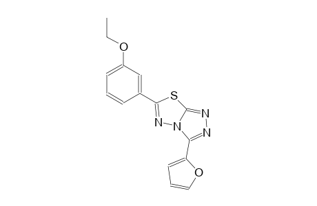 6-(3-ethoxyphenyl)-3-(2-furyl)[1,2,4]triazolo[3,4-b][1,3,4]thiadiazole