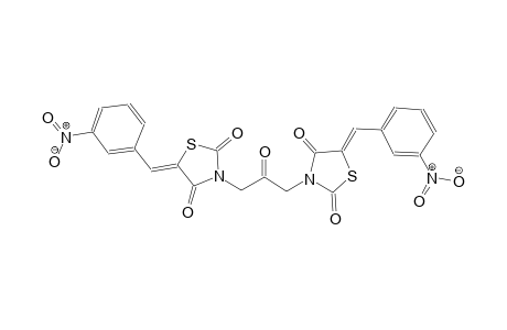 (Z)-3,3'-(2-oxopropane-1,3-diyl)bis(5-((Z)-3-nitrobenzylidene)thiazolidine-2,4-dione)
