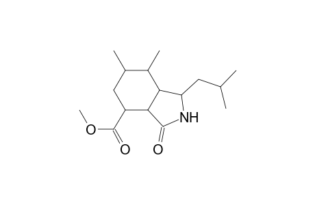 1H-Isoindole-4-carboxylic acid, octahydro-6,7-dimethyl-1-(2-methylpropyl)-3-oxo-, methyl ester