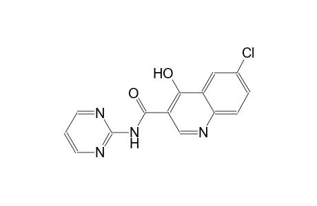 3-quinolinecarboxamide, 6-chloro-4-hydroxy-N-(2-pyrimidinyl)-