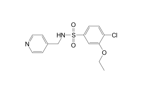 4-Chloro-3-ethoxy-N-(pyridin-4-ylmethyl)benzene-1-sulfonamide