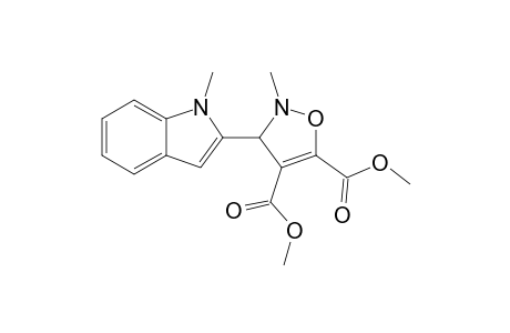 Dimethyl 2,3-dihydro-2-methyl-3-(1'-methylindol-2'-yl)isoxazole-4,5-dicarboxylate