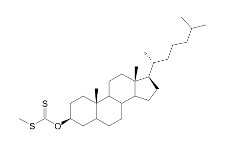 O-3.beta.-Cholestanyl S-Methyl Dithiocarbonate