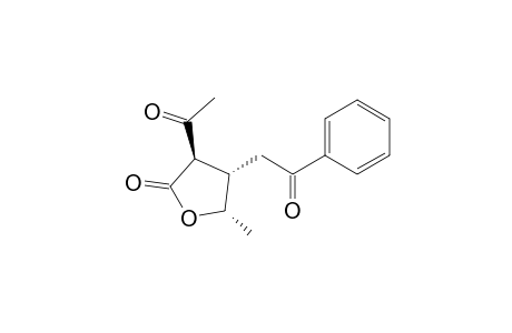(3R,4S,5S)-3-acetyl-5-methyl-4-phenacyl-2-oxolanone