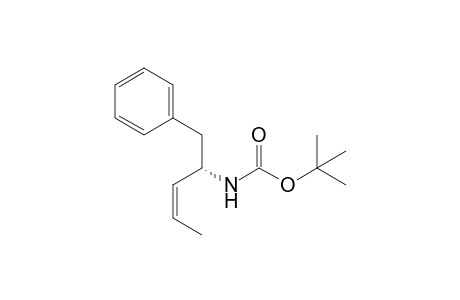 (S,Z)-2-(tert-Butoxycarbonylamino)-1-phenyl-3-pentene