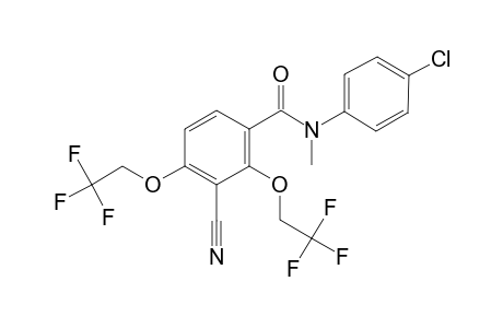 Benzamide, N-(4-chlorophenyl)-3-cyano-2,4-bis(2,2,2-trifluoroeyhoxy)-N-methyl-