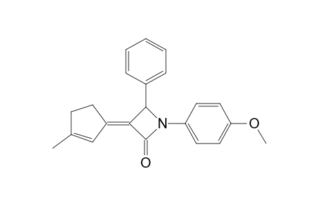 1-(4'-Methoxyphenyl)-3-(3'-methylcyclopent-2'-enylidene)-4-phenylazetidin-2-one