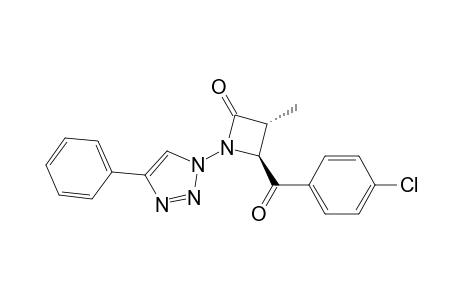 (3R,4S)-4-(4-chlorobenzoyl)-3-methyl-1-(4-phenyltriazol-1-yl)azetidin-2-one
