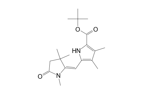 1H-Pyrrole-2-carboxylic acid, 3,4-dimethyl-5-[(1,3,3-trimethyl-5-oxo-2-pyrrolidinylidene)methyl]-, 1,1-dimethylethyl ester, (E)-