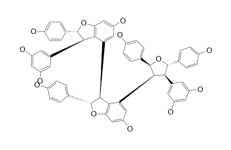 KOB-A;(3,4-BIBENZOFURAN)-6,6'-DIOL,3'-(3,5-DIHYDROXYPHENYL)-4-[(2S,3S,4R,5S)-4,(3,5-DIHYDROXYPHENYL)-TETRAHYDRO-2,5-BIS-(4-HYDROXYPHENYL)-3-FURANYL]-2,2',3,3'-