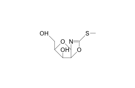 2-Methylthio-(1,2-dideoxy-B-D-lyxofurano)(1,2-D)-2-oxazoline