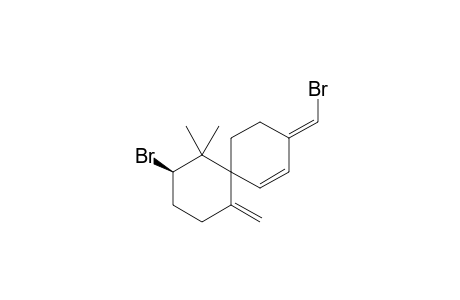 (2R*,9E)-2-Bromo-9-(bromomethylidene)-1,1-dimethyl-5-methylene-spiro[5.5]undec-7-ene