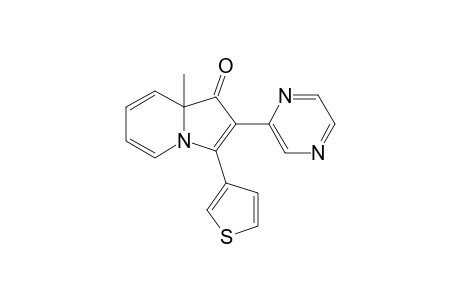 8a-methyl-2-(pyrazin-2-yl)-3-(thiophen-3-yl)indolizin-1(8aH)-one
