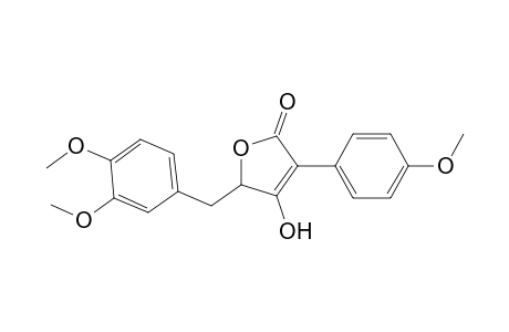 2(5H)-Furanone, 5-[(3,4-dimethoxyphenyl)methyl]-4-hydroxy-3-(4-methoxyphenyl)-