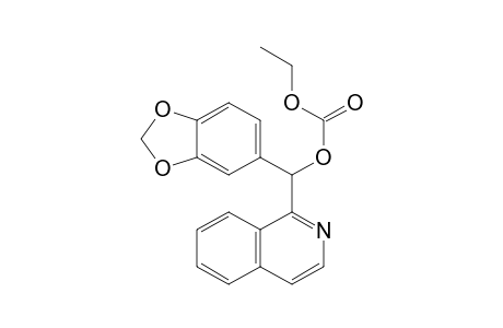 Carbonic acid, 1,3-benzodioxol-5-yl-1-isoquinolinylmethyl ethyl ester