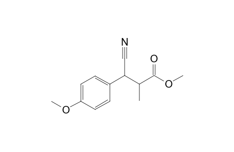 Methyl 3-cyano-3-(4-methoxyphenyl)-2-methylpropanoate
