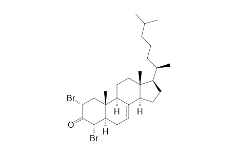 2.alpha.,4.alpha.-Dibromo-5.alpha.-cholest-7-en-3-one