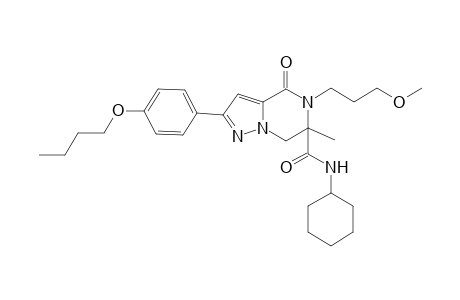 Pyrazolo[1,5-a]pyrazine-6-carboxamide, 2-(4-butoxyphenyl)-N-cyclohexyl-4,5,6,7-tetrahydro-5-(3-methoxypropyl)-6-methyl-4-oxo-