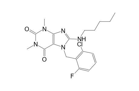 7-(2-chloro-6-fluorobenzyl)-1,3-dimethyl-8-(pentylamino)-3,7-dihydro-1H-purine-2,6-dione