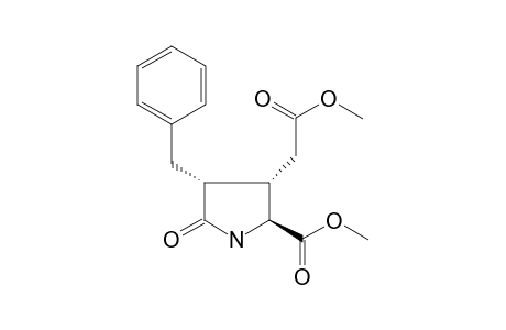 (2S,3S,4R)-4-(benzyl)-5-keto-3-(2-keto-2-methoxy-ethyl)pyrrolidine-2-carboxylic acid methyl ester