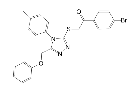 1-(4-bromophenyl)-2-{[4-(4-methylphenyl)-5-(phenoxymethyl)-4H-1,2,4-triazol-3-yl]sulfanyl}ethanone
