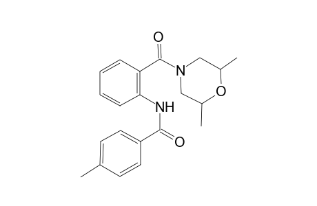 Benzamide, 4-methyl-N-[2-(2,6-dimethyl-4-morpholylcarbonyl)phenyl]-
