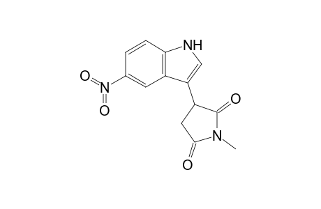 N-Methyl-3-(5-nitroindol-3-yl)succinimide