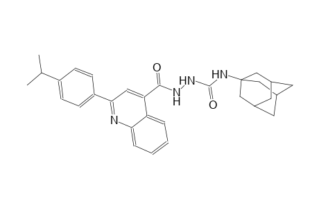 N-(1-adamantyl)-2-{[2-(4-isopropylphenyl)-4-quinolinyl]carbonyl}hydrazinecarboxamide