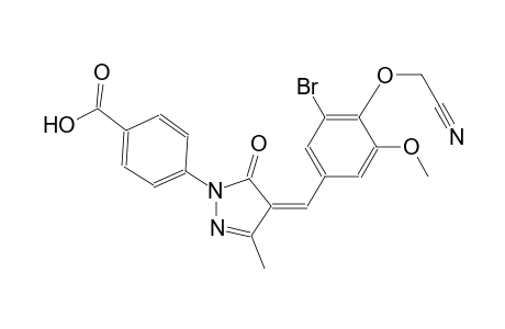 4-{(4Z)-4-[3-bromo-4-(cyanomethoxy)-5-methoxybenzylidene]-3-methyl-5-oxo-4,5-dihydro-1H-pyrazol-1-yl}benzoic acid