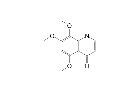 5,8-Diethoxy-7-methoxy-1-methyl-4(1H)-quinolinone
