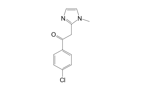 1-(4-CHLOROPHENYL)-2-(1-METHYL-2-IMIDAZOLYL)-ETHANONE