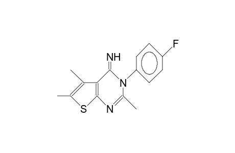 3-(4-Fluoro-phenyl)-2,5,6-trimethyl-thieno(2,3-D)pyrimidin-4(3H)-imine