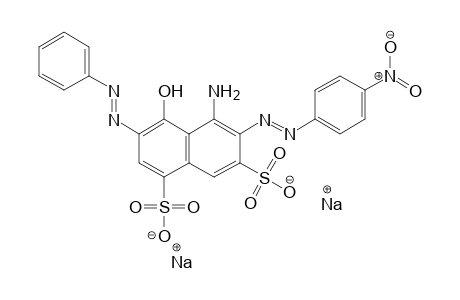 1,7-Naphthalenedisulfonic acid, 5-amino-4-hydroxy-6-[(4-nitrophenyl)azo]-3-(phenylazo)-, disodium salt