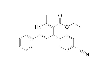 4-(4-cyanophenyl)-2-methyl-6-phenyl-1,4-dihydropyridine-3-carboxylic acid ethyl ester