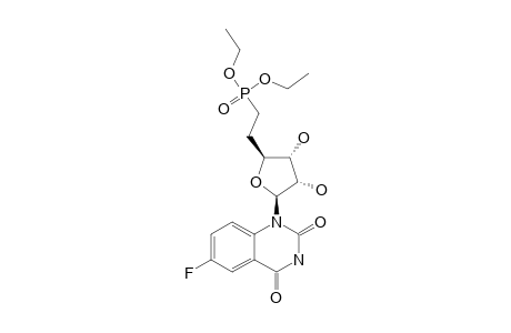 DIETHYL-[2-[(2R,3S,4R,5R)-5-(6-FLUORO-2,4-DIOXO-3,4-DIHYDROQUINAZOLIN-1(2H)-YL)-3,4-DIHYDROXY-TETRAHYDROFURAN-2-YL]-ETHYL]-PHOSPHONATE