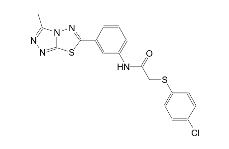 acetamide, 2-[(4-chlorophenyl)thio]-N-[3-(3-methyl[1,2,4]triazolo[3,4-b][1,3,4]thiadiazol-6-yl)phenyl]-