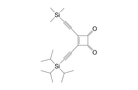 3-[(Triisopropylsilyl)ethynyl)-4-[(trimethylsilyl)ethynyl]-3-cyclo-butene-1,2-dione