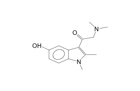 1,2-dimethyl-3-dimethylaminoacetyl-5-hydroxyindole