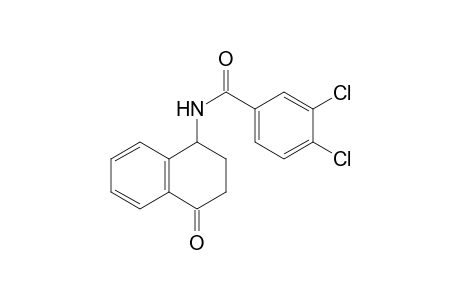 N1-(4-Oxo-1,2,3,4-tetrahydro-1-naphthalenyl)-3,4-dichlorobenzamide